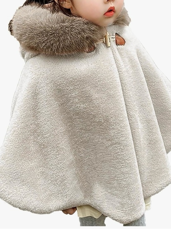 Burdorme Other - Girls Furry Hooded Cape